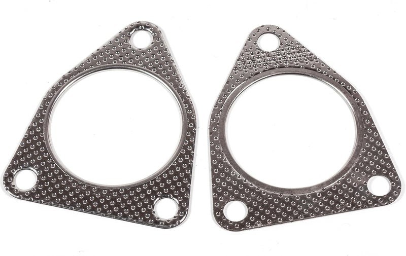 BEONEO -31718 Exhaust Pipe Flange Gasket Connector Gasket 3 holes for Chevrolet GMC Sierra Silverado 2500 3500 6.0L replace 13127-1 256-1093 G1063 G1063-S(2PCS) - Image 3